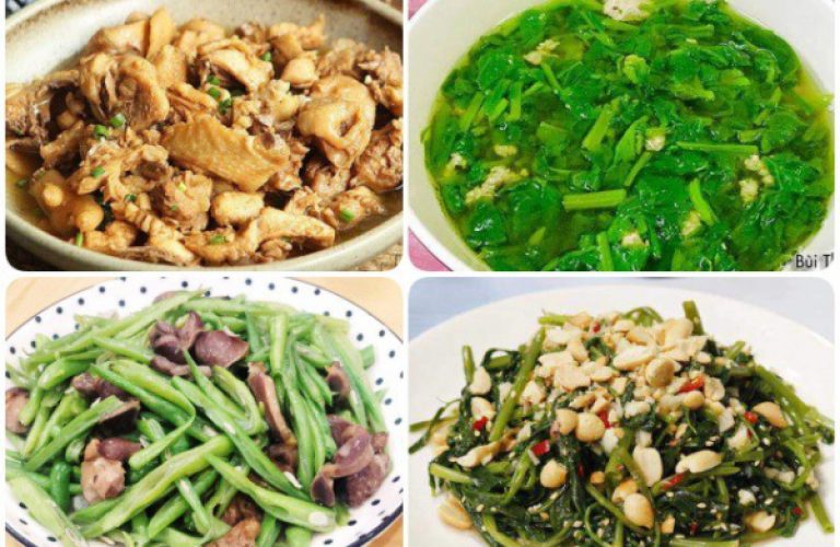 Mẹ có thể nấu thịt gà rang gừng, đỗ xào... 