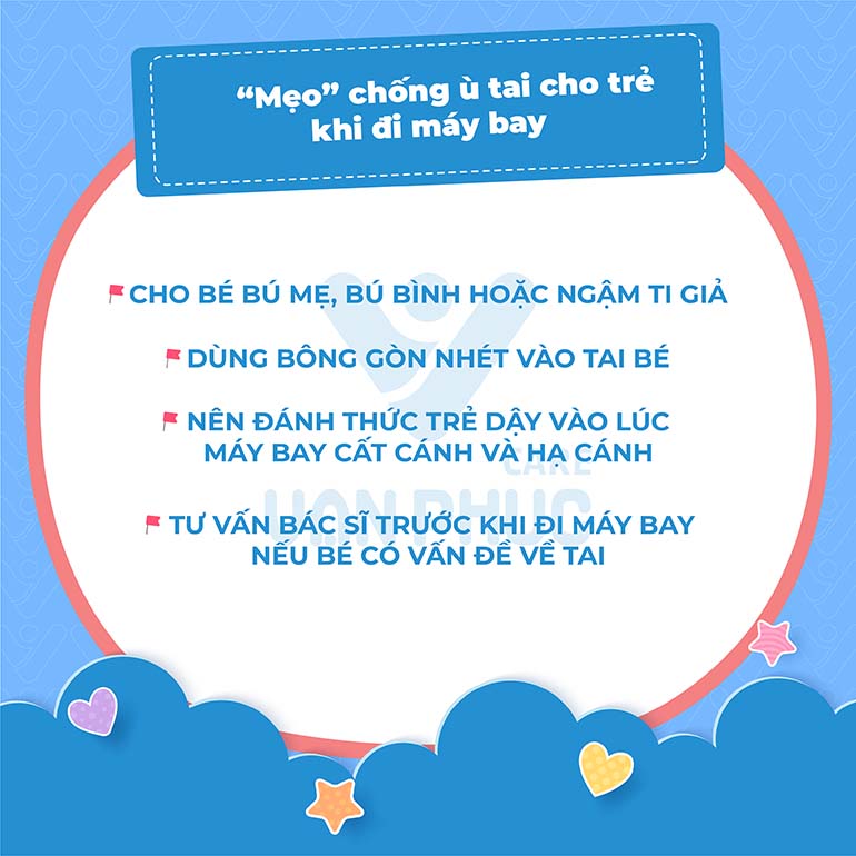 Mẹo chống ù tai cho trẻ sơ sinh khi đi máy bay
