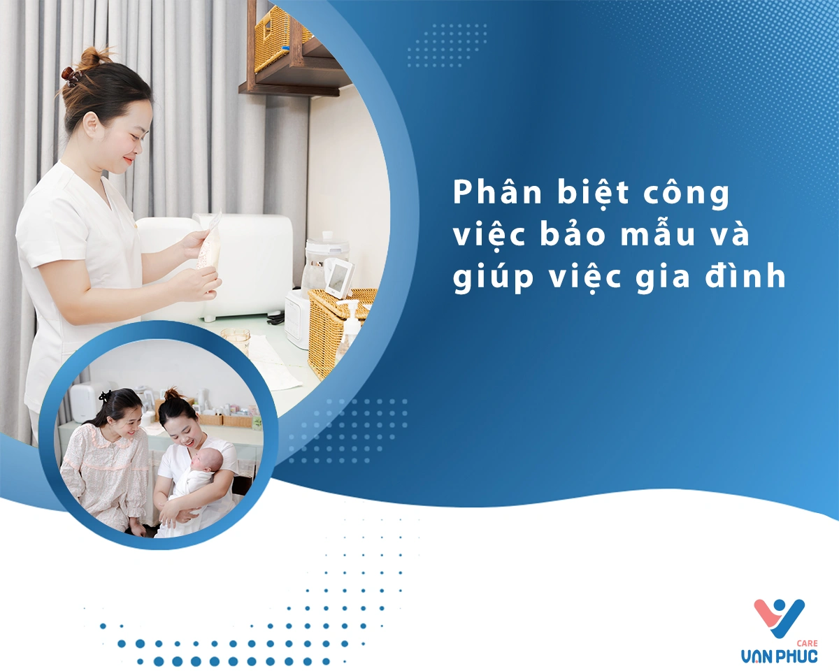 Phân biệt công việc bảo mẫu và giúp việc gia đình