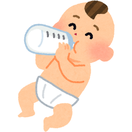 Minh họa trẻ sơ sinh đang bú