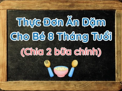 Thực Đơn Ăn Dặm Cho Bé 8 Tháng Chia 2 Bữa Chính