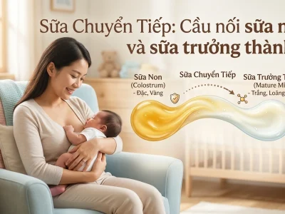 Sữa Chuyển Tiếp: Cầu nối sữa non và sữa trưởng thành